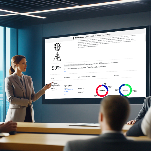 Hiring decision with KnocScore report